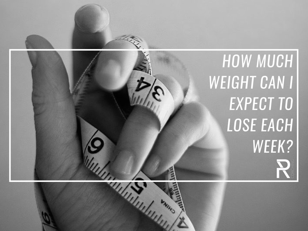 how much weight to lose per week equals